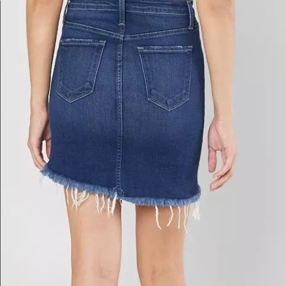 Flying Monkey Stretch Denim Mini Skirt - Picture 2 of 3